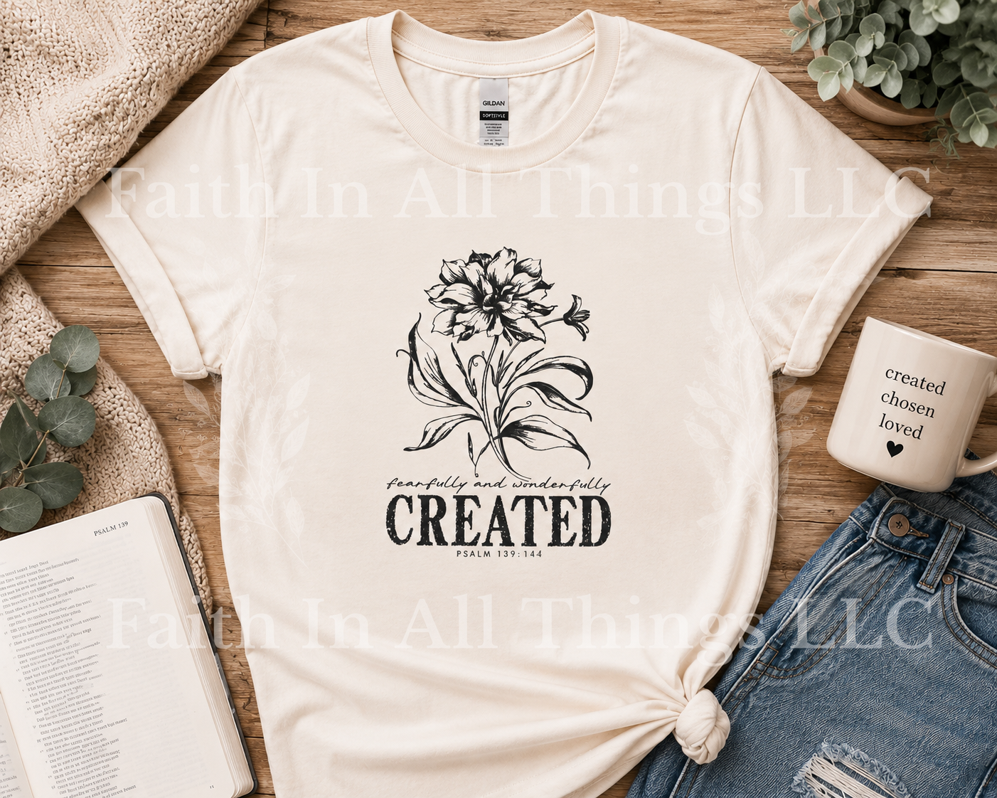 Created | Softstyle Tee | Faith In All Things