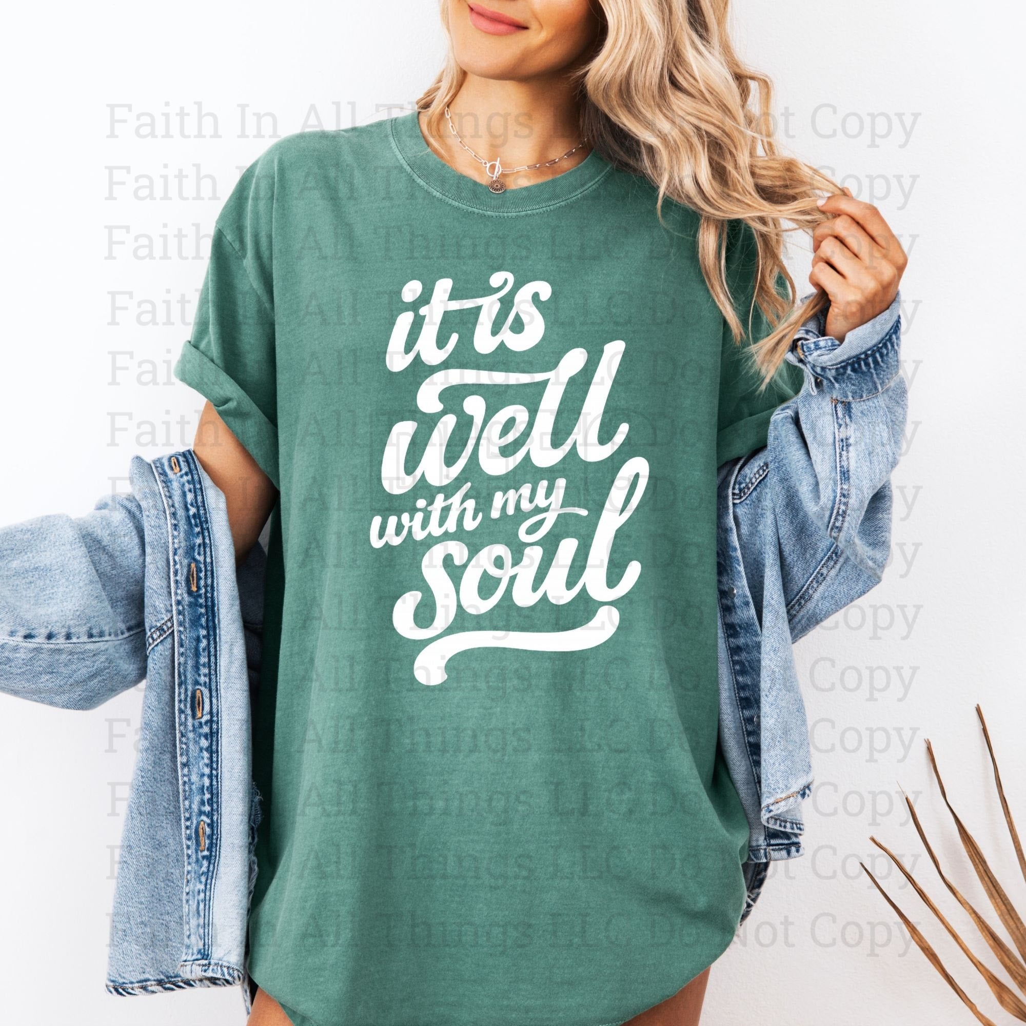 It Is Well With My Soul | Softstyle Tee | Faith In All Things