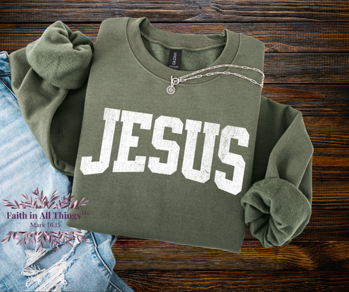 Jesus Distressed Vintage Christian T-Shirt