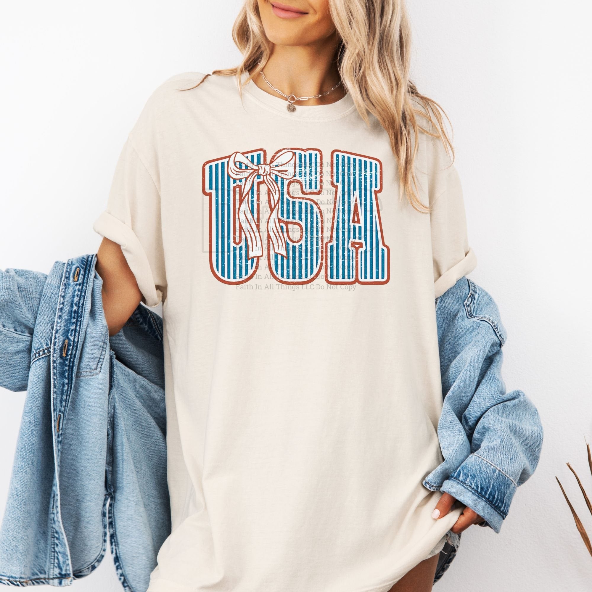 USA Bow | Softstyle Tee | Faith In All Things
