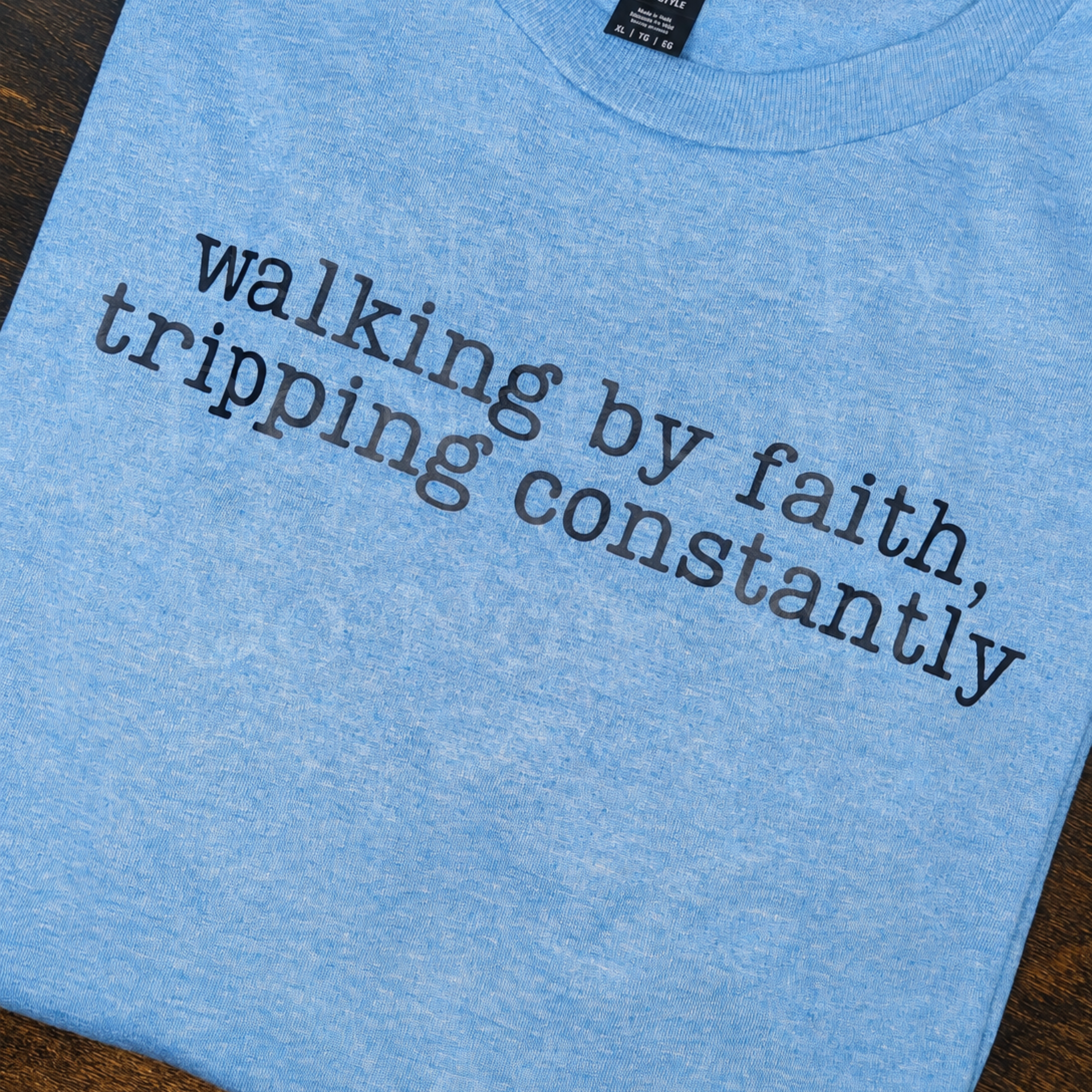 Walk By Faith Tripping Constantly| Softstyle Tee | Faith In All Things